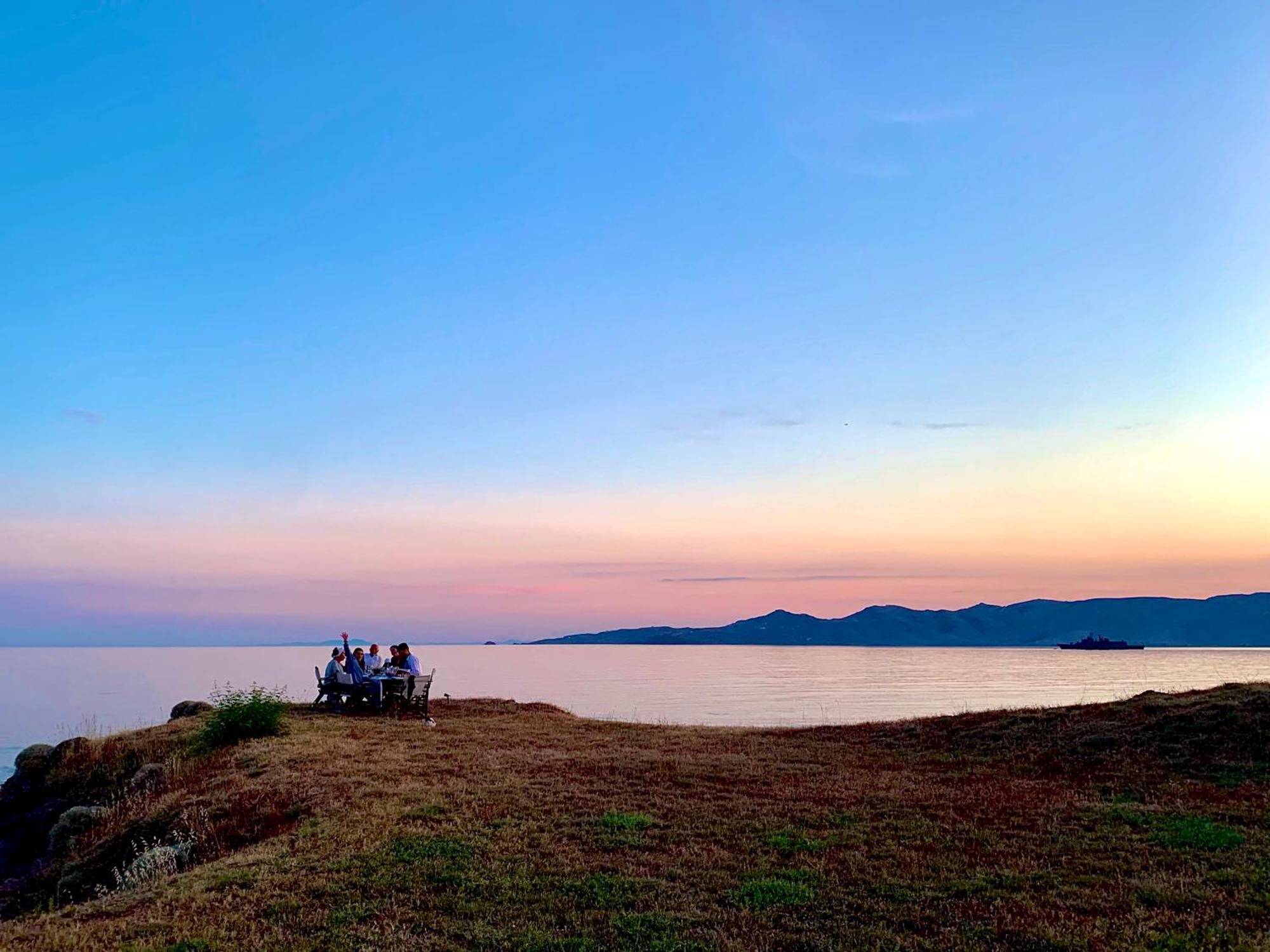 Beach House Set In A Beautiful Bay كاريستوس المظهر الخارجي الصورة
